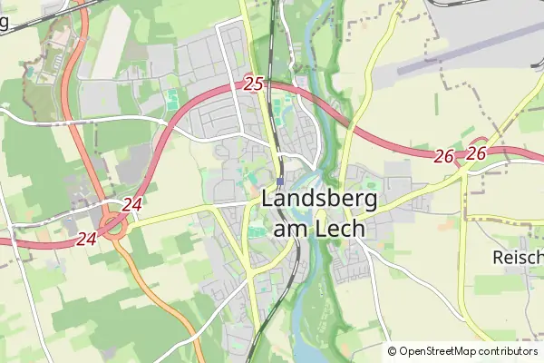 Mapa Landsberg am Lech