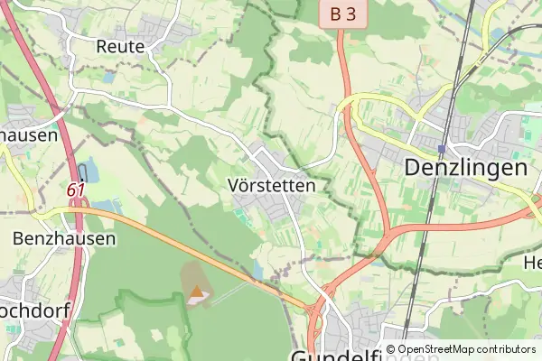 Mapa Vörstetten