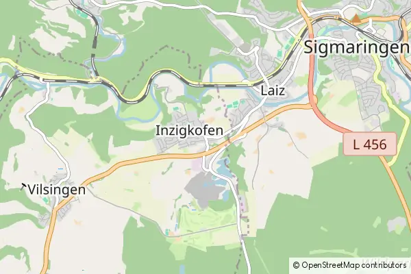 Mapa Inzigkofen