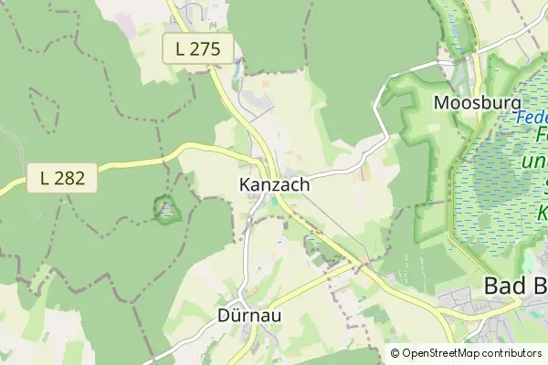 Mapa Kanzach