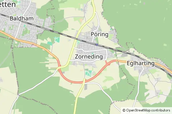 Mapa Zorneding