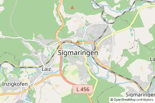 Mapa Sigmaringen