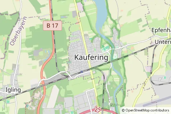 Mapa Kaufering