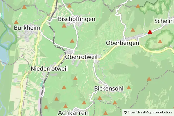 Mapa Vogtsburg im Kaiserstuhl