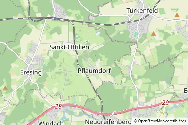 Mapa Pflaumdorf