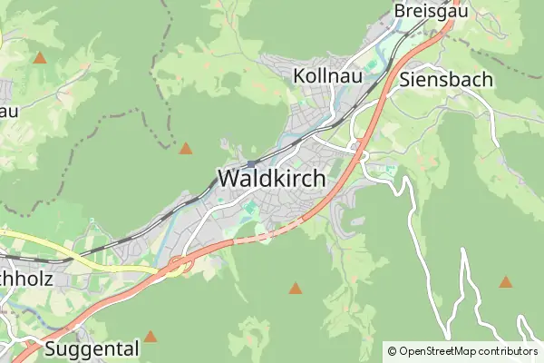 Mapa Waldkirch