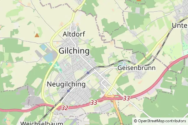 Mapa Gilching