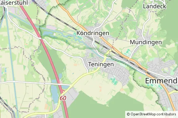 Mapa Teningen