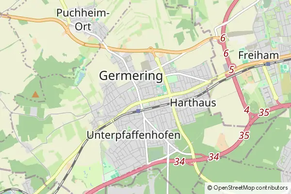 Mapa Germering