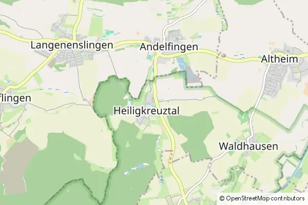 Mapa Heiligkreuztal