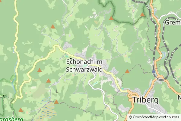 Mapa Schonach