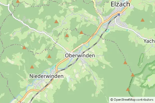 Mapa Winden im Elztal