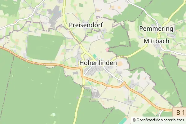 Mapa Hohenlinden