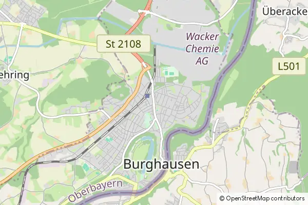 Mapa Burghausen