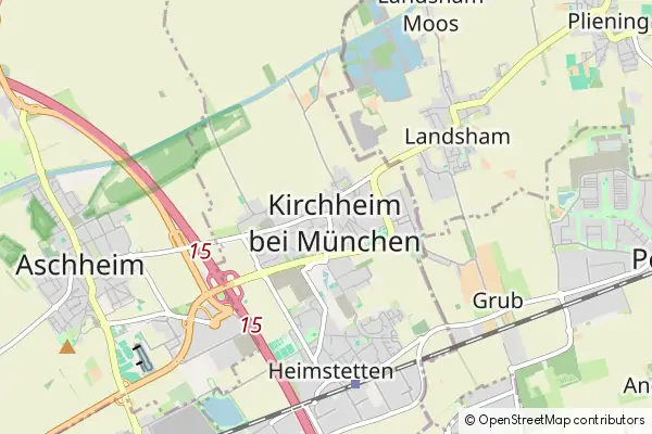 Mapa Kirchheim bei Munich