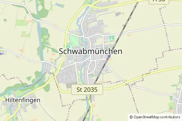 Mapa Schwabmuenchen