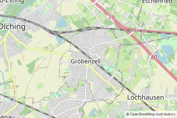 Mapa Groebenzell