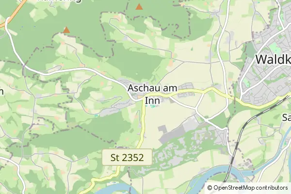 Mapa Aschau am Inn