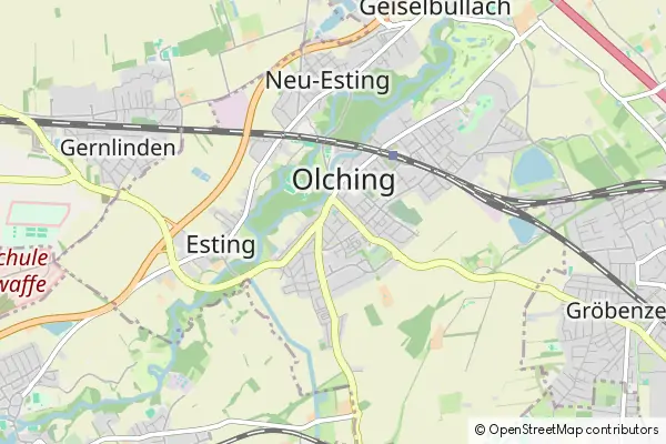 Mapa Olching