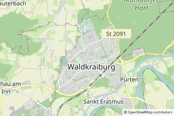 Mapa Waldkraiburg