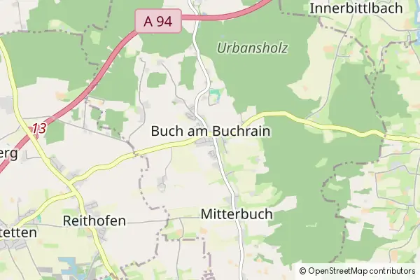 Mapa Buch am Buchrain