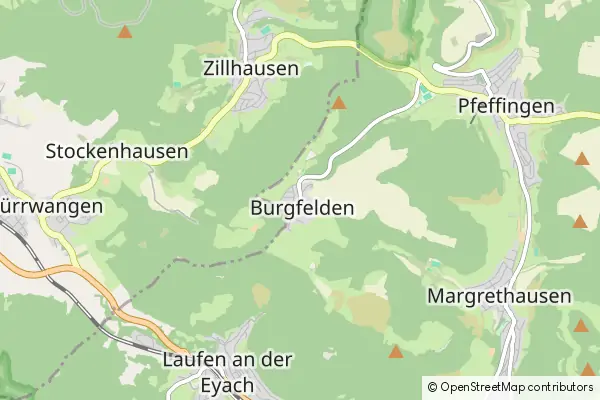 Mapa Burgfelden