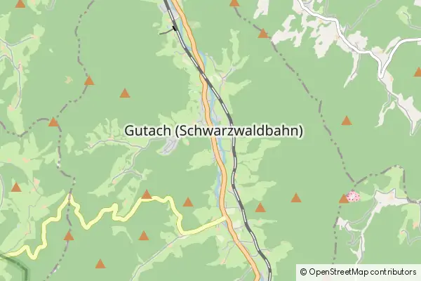 Mapa Gutach im Schwarzwald