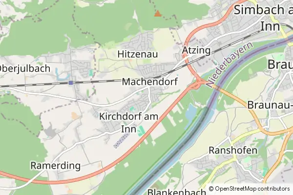 Mapa Kirchdorf am Inn