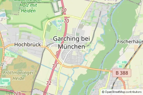 Mapa Garching bei Munchen