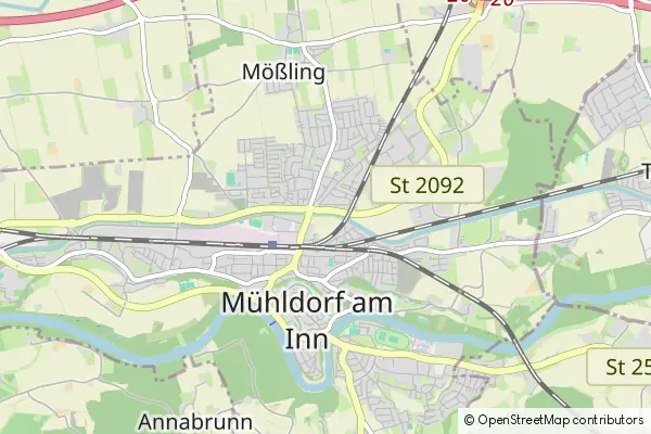 Mapa Muhldorf am Inn