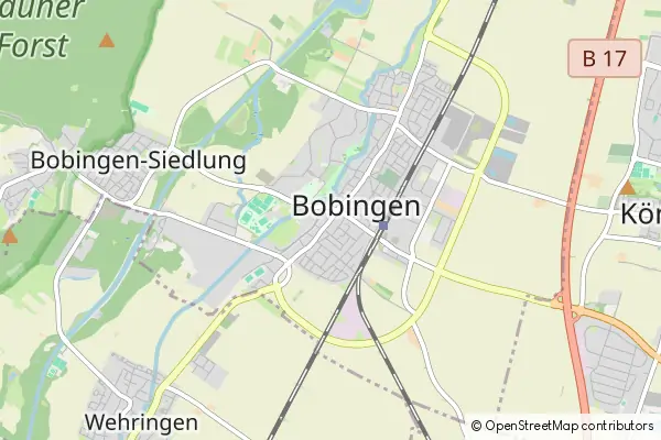 Mapa Bobingen