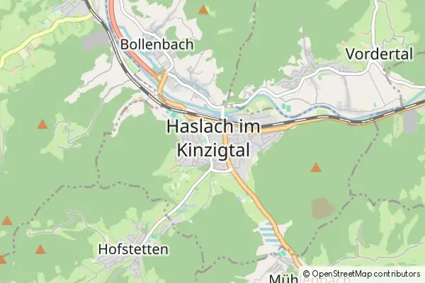 Mapa Haslach im Kinzigtal