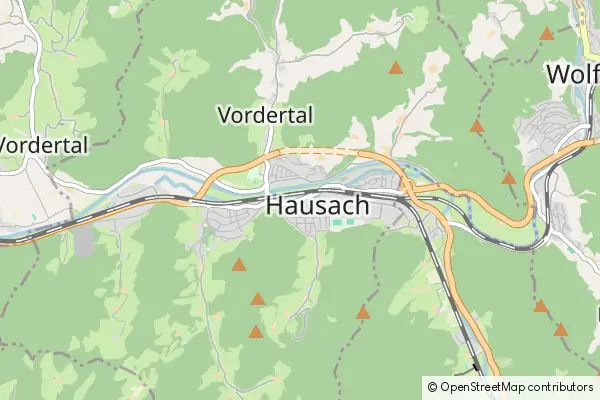 Mapa Hausach