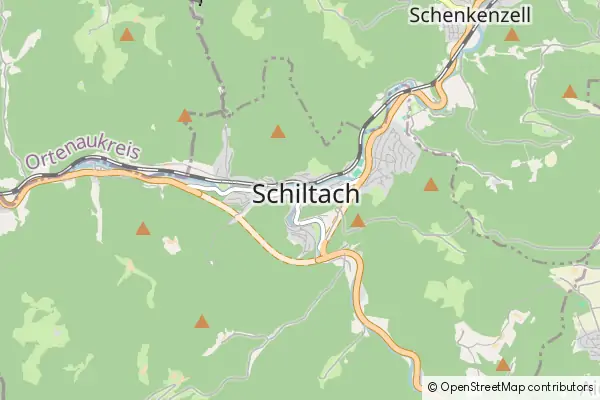 Mapa Schiltach