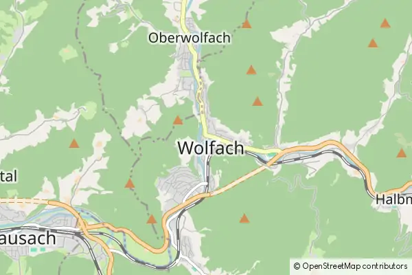 Mapa Wolfach