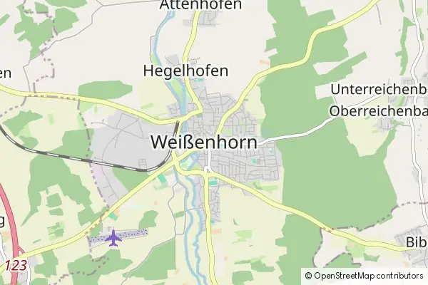 Mapa Weißenhorn