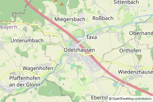 Mapa Odelzhausen