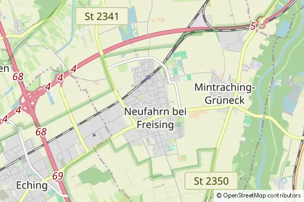 Mapa Neufahrn bei Freising