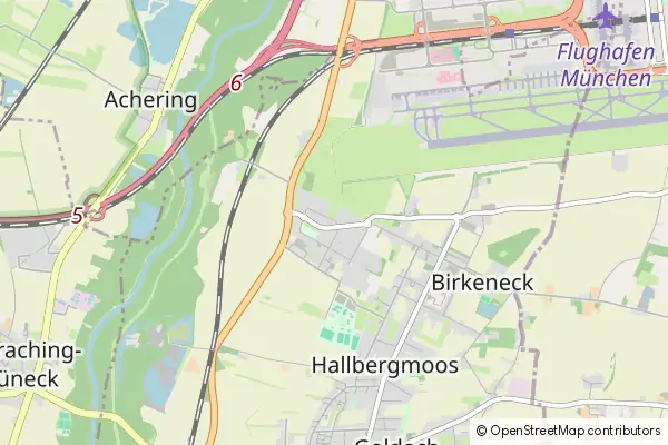 Mapa Hallbergmoos