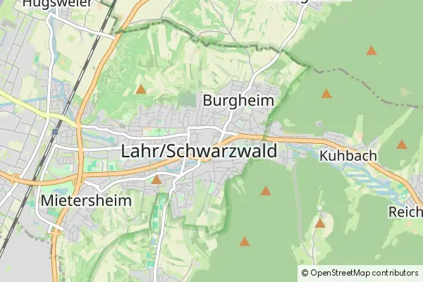 Mapa Lahr/Schwarzwald