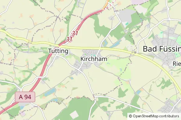 Mapa Kirchham