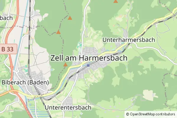 Mapa Zell am Harmersbach