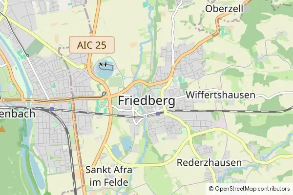 Mapa Friedberg