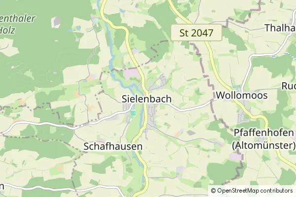 Mapa Sielenbach