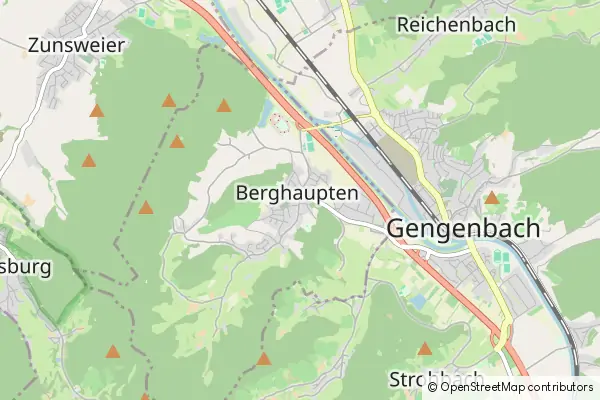 Mapa Berghaupten