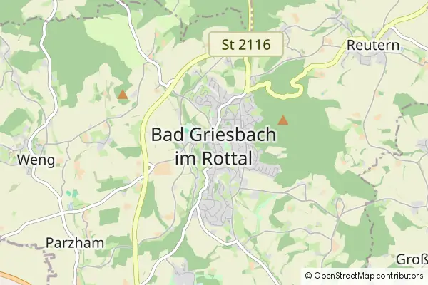 Mapa Bad Griesbach im Rottal