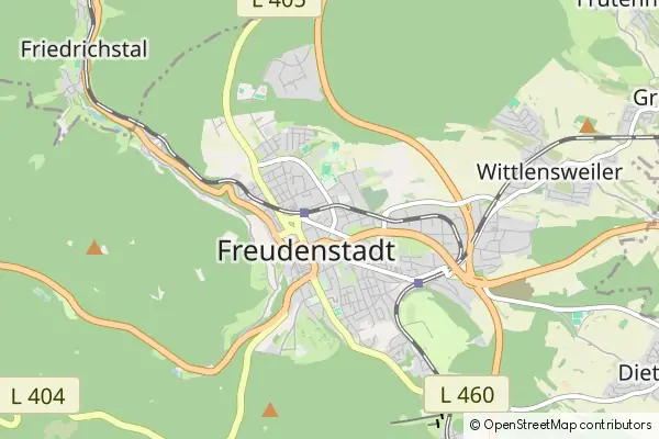 Mapa Freudenstadt