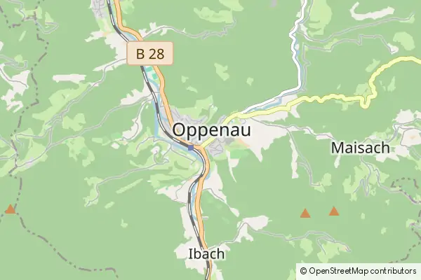 Mapa Oppenau