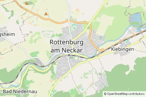 Mapa Rottenburg am Neckar