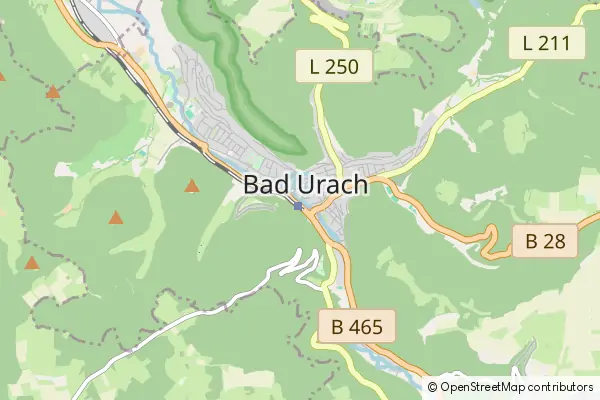 Mapa Bad Urach